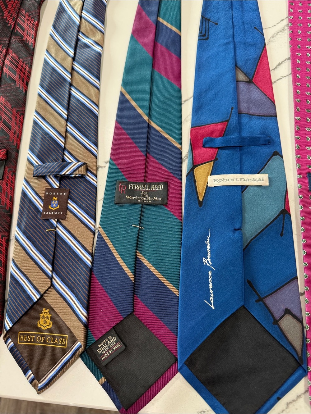 14 Men’s Ties Various Brands. Dion, Robert Talbert, Ferrel Reed, Ralph Lauren - Picture 2 of 10
